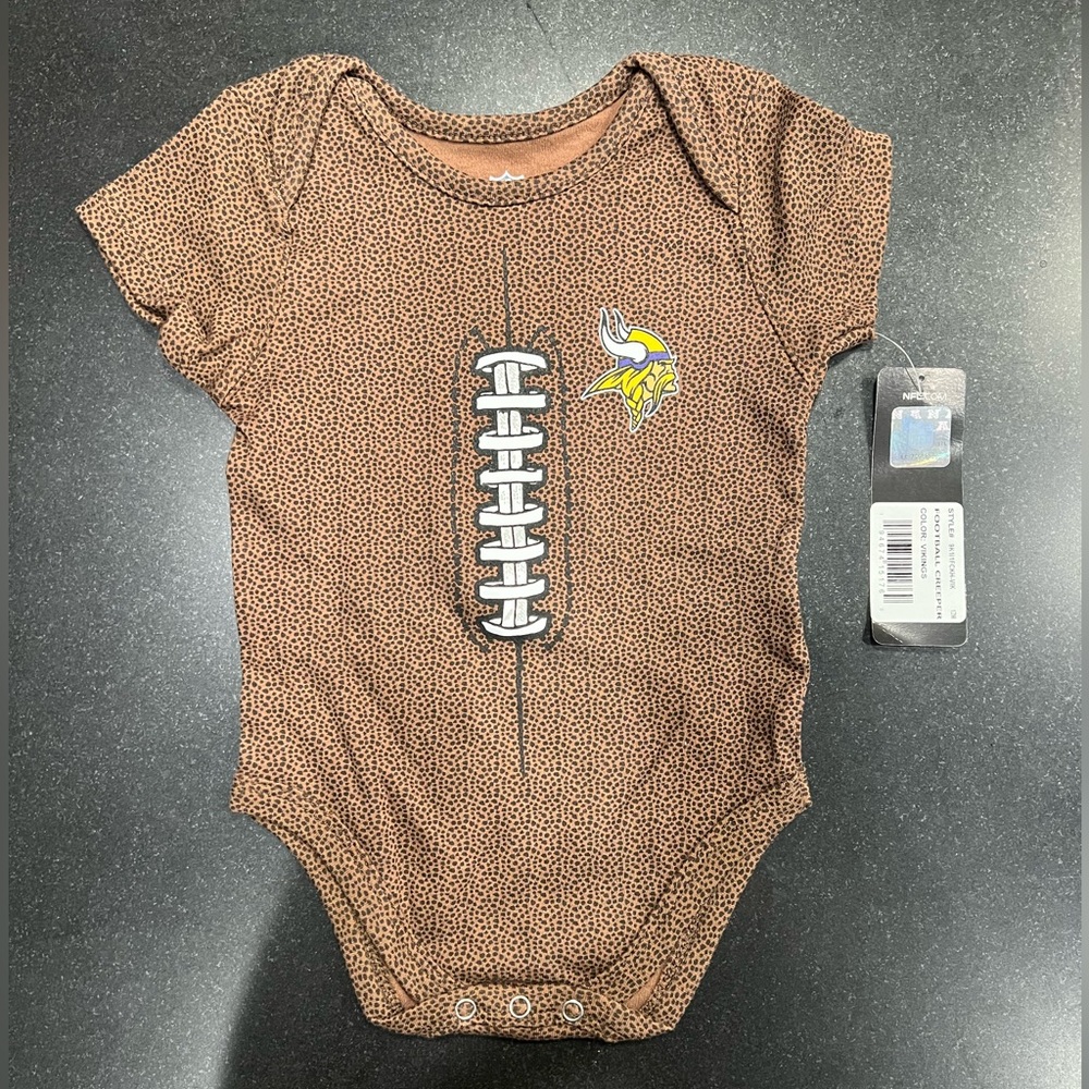 Minnesota Vikings Football Onesie— Size 12 Months